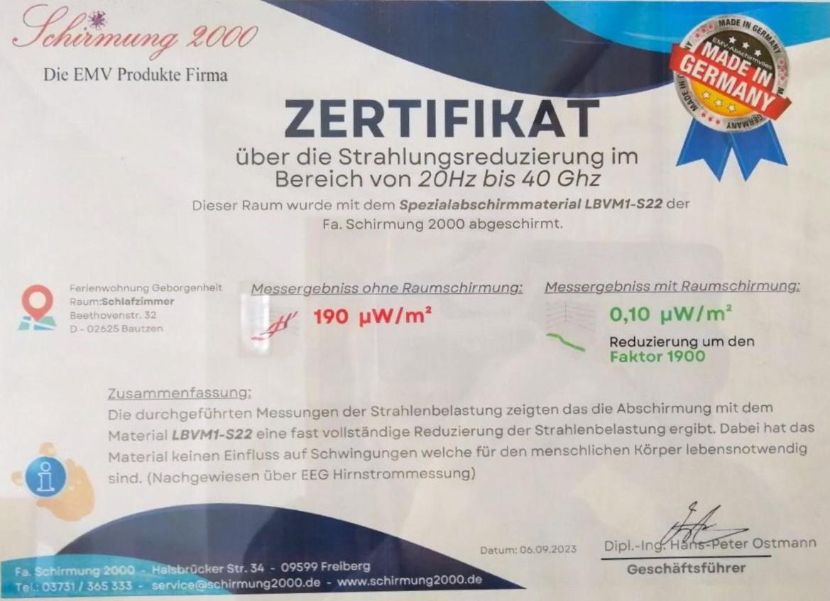 Fewo Geborgenheit Asza Mit Strahlungsfreien Zonen Bautzen Dış mekan fotoğraf